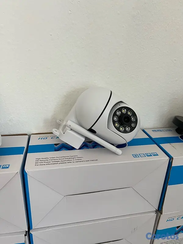 camaras y audio - 2. Cámara PTZ WiFi (blanca con antena) 4