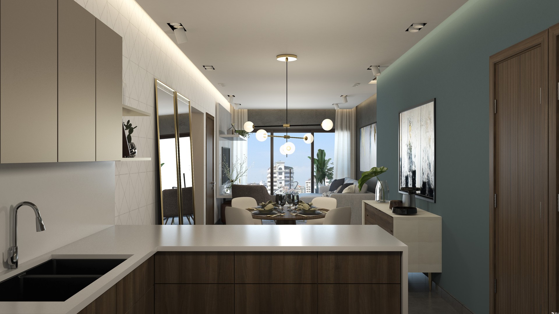apartamentos - Apartamentos en Torre de Lujo (Mistral),  La Julia, Distrito Nacional  2