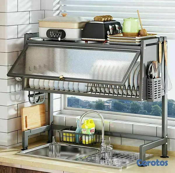 cocina - Escurridor de platos con tapa 3