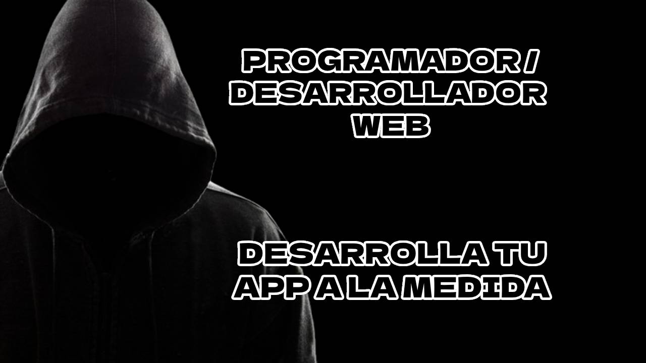servicios profesionales - Programador - Desarrollador Web y Apps