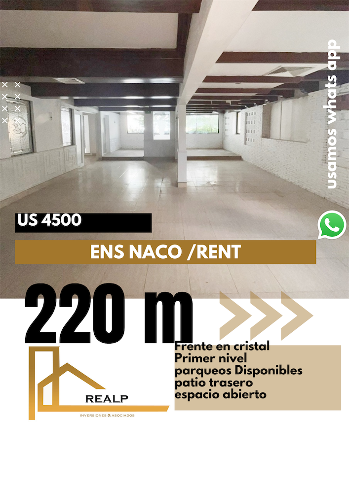 oficinas y locales comerciales - Local con espacio abierto en zona de Naco