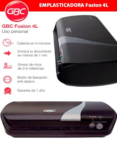 impresoras y scanners - Plastificadora .Laminadora de Carnet GBC Fusion 4L
P6664 1