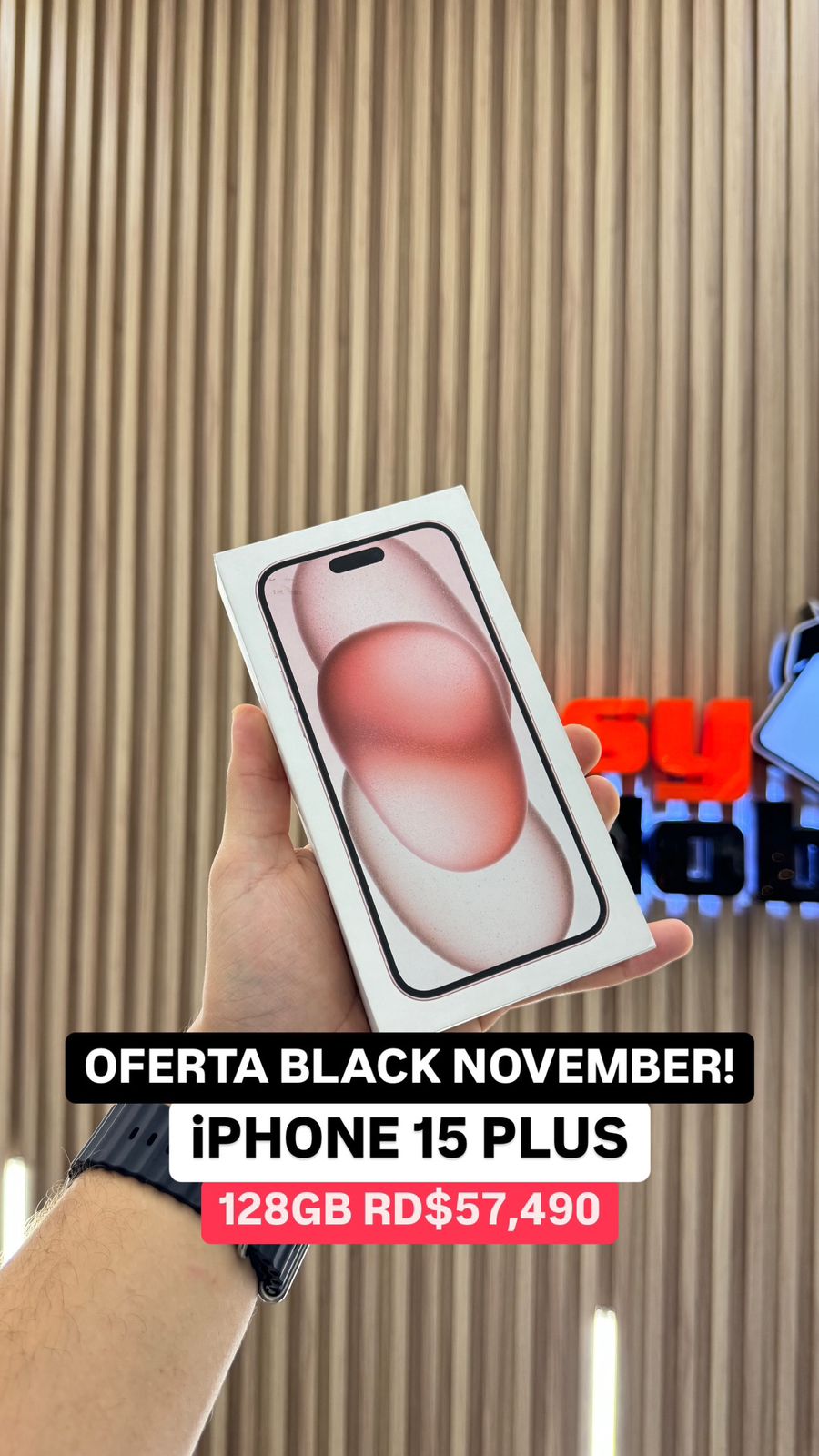 celulares y tabletas - iPHONE 15 PLUS 128GB PINK SELLADO  0