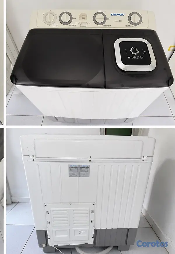 electrodomesticos - Lavadora Daewoo semiautomática doble tina 2
