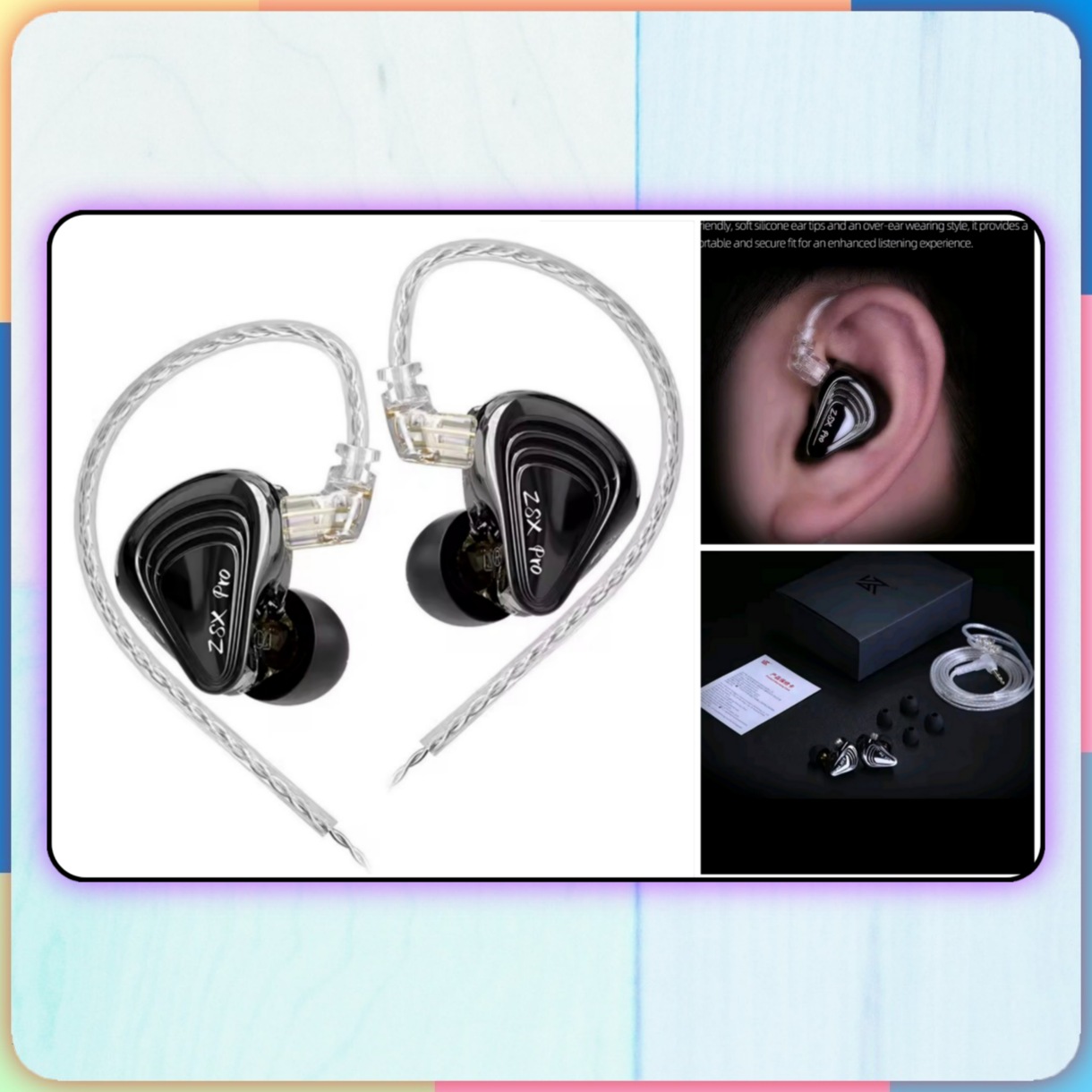accesorios para electronica - KZ ZSX PRO para músicos y Gamers / monitor profesional in-ears

 1
