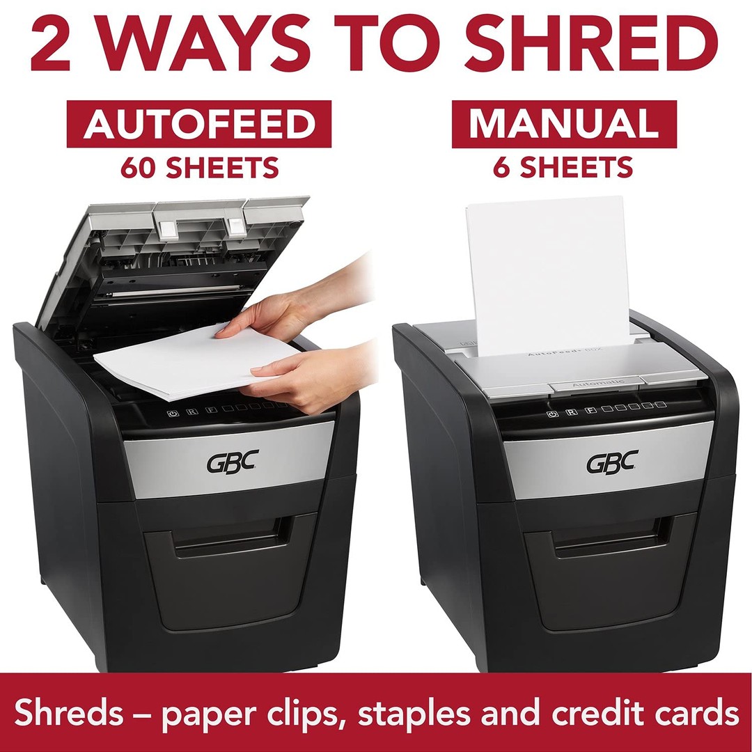 impresoras y scanners - Trituradora de papel,GBC  alimentación automática,  60 hojas