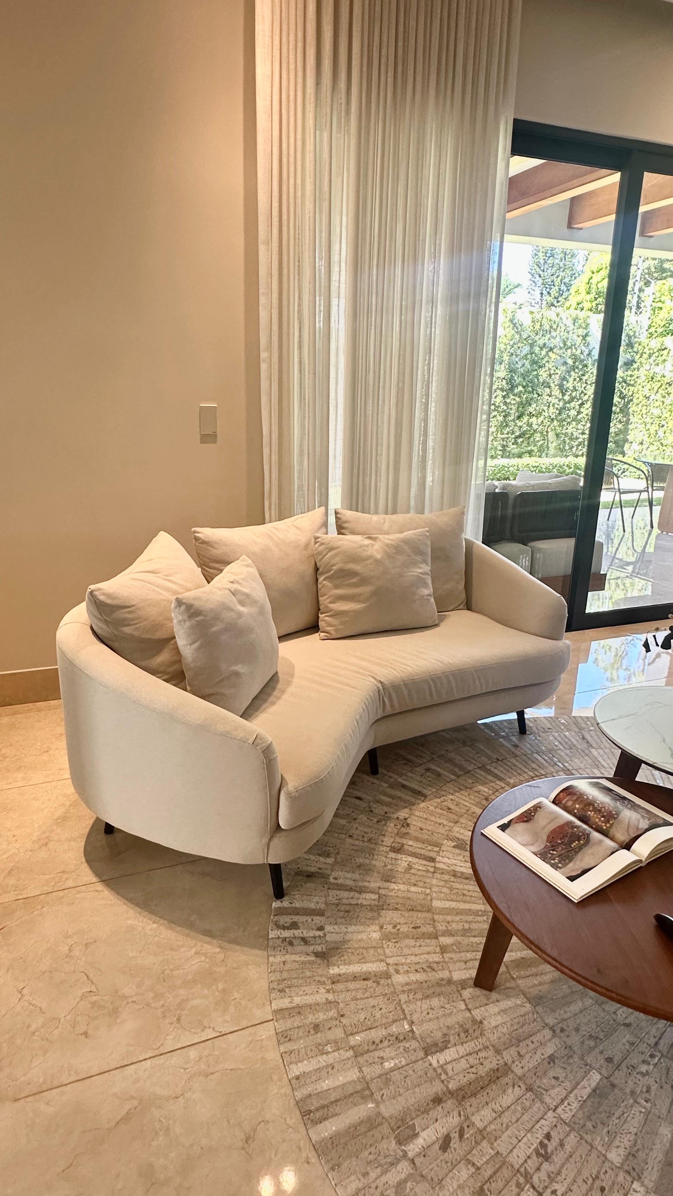 muebles y colchones - Sofá moderno de 2 plazas 