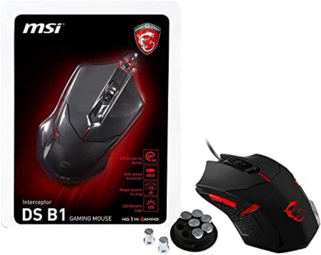 computadoras y laptops - MOUSE MSI INTERCEPTOR DS B1, PARA SUPER  JUGADORES  GAMER 0