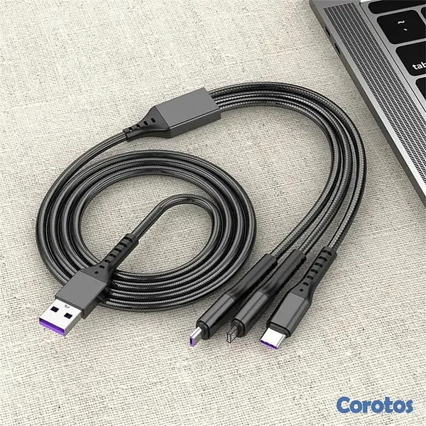 accesorios para electronica - Cable de Carga y Sincronización 3 en 1 - Alta Velo 3