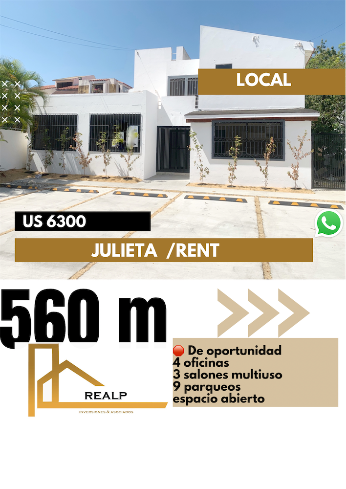 oficinas y locales comerciales - Local julieta 560m 6300 Us