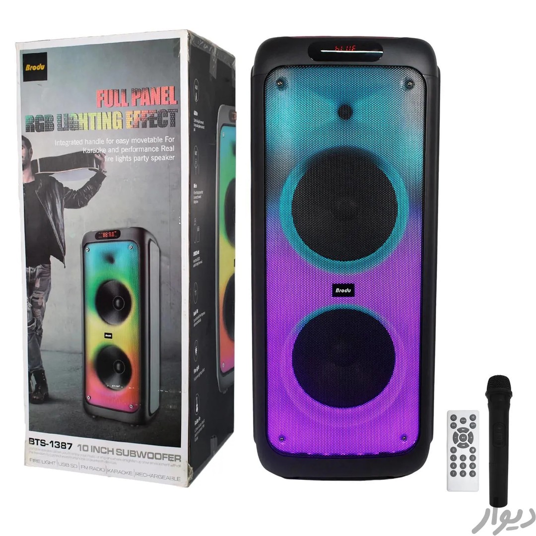 otros electronicos - Bocina Portátil 10" Con Bluetooth radio FM lector USB y micro SD Con Luz RGB BTS 5