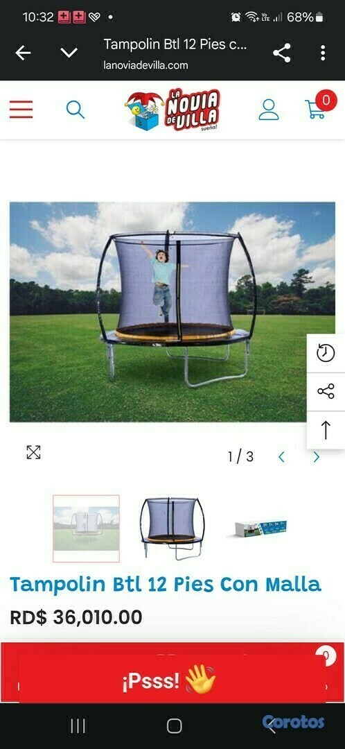 Artículos Deportivos - Trampolin 12 Pies Excelentes Condiciones 1