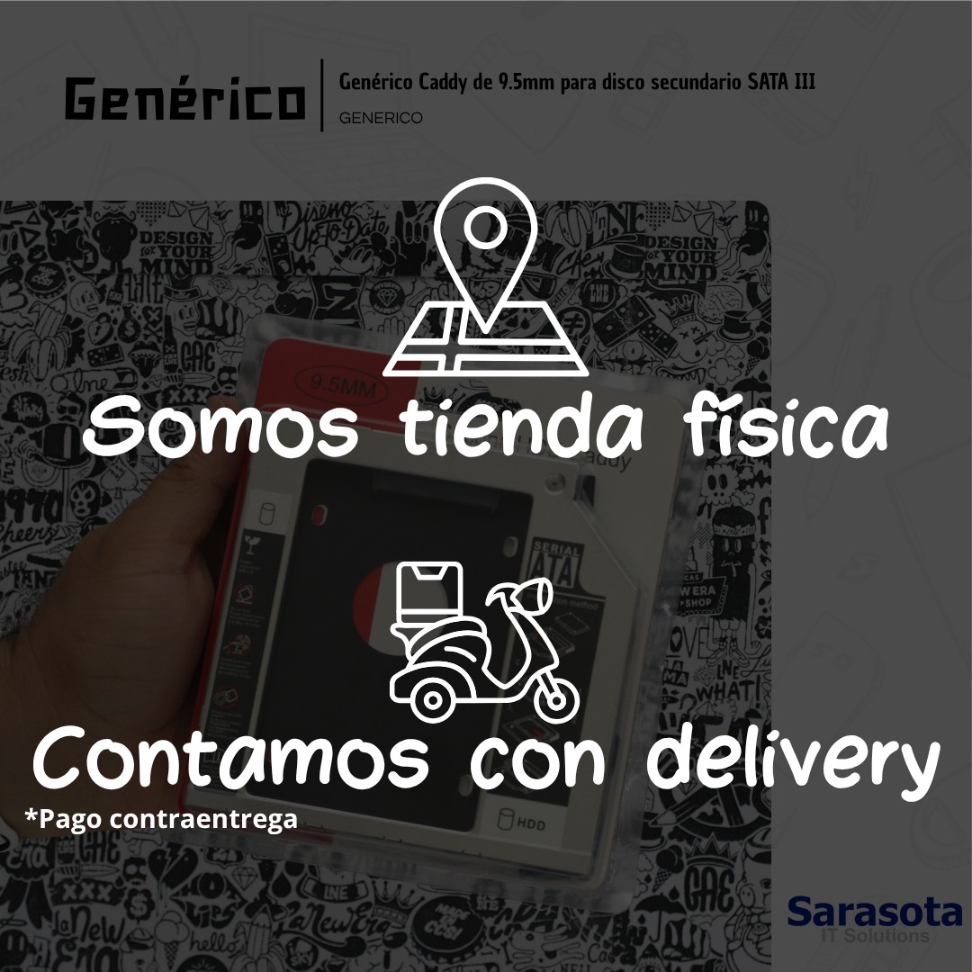 accesorios para electronica - Caddy Adaptador Disco Duro para Laptop SATA 9.5mm 3