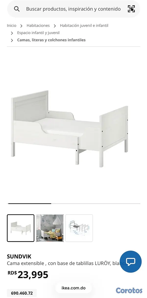 muebles - Cama y colchón. (Extendible ambos) 9