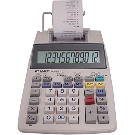 otros electronicos - MAQUINA SUMADORA SHARP EL-1750, 12 DGTOS,CON PAPEL 1