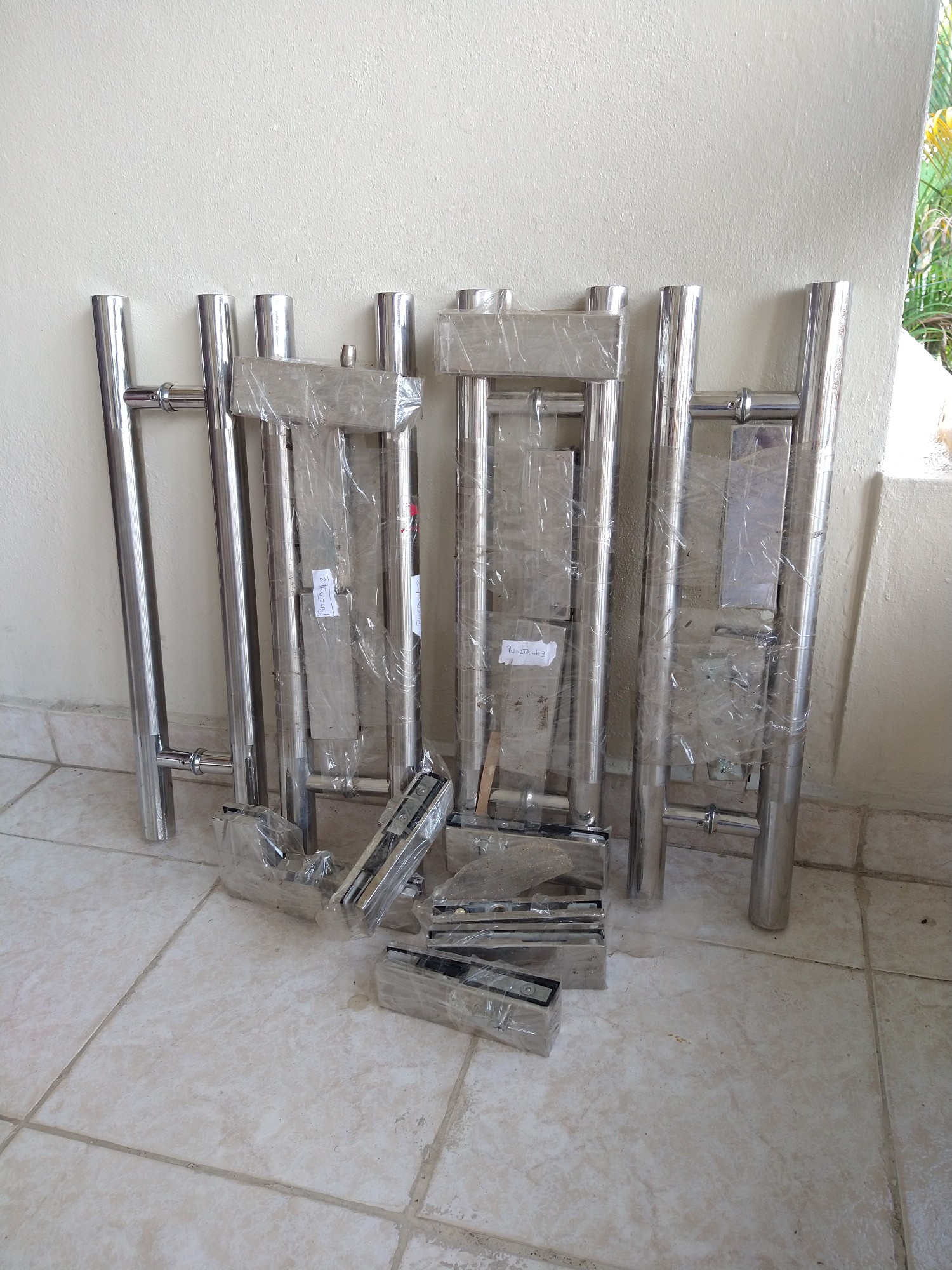 herramientas, jardines y exterior - 4 tiradores tipo h acero inoxidable puerta comerciales cristal