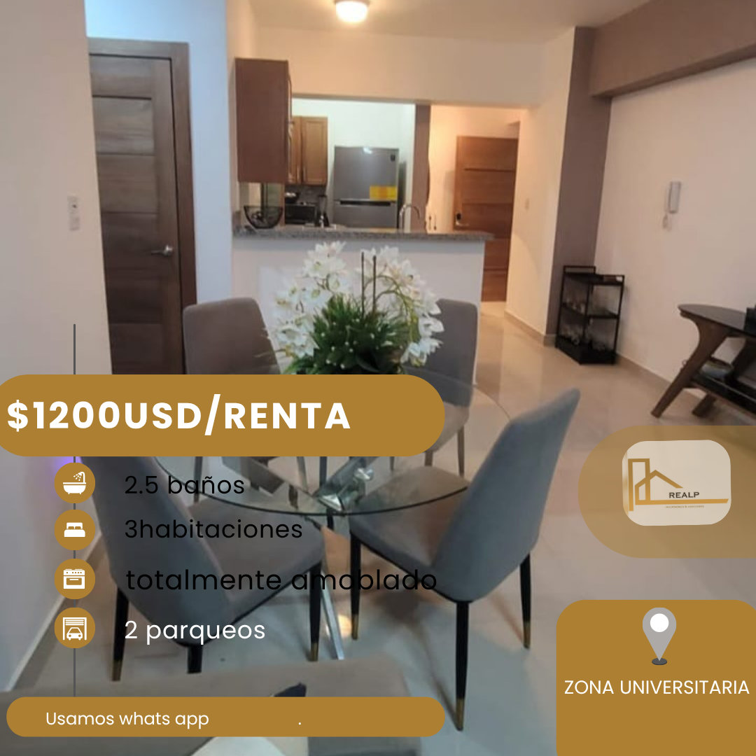 apartamentos - apartamento totalmente amoblado