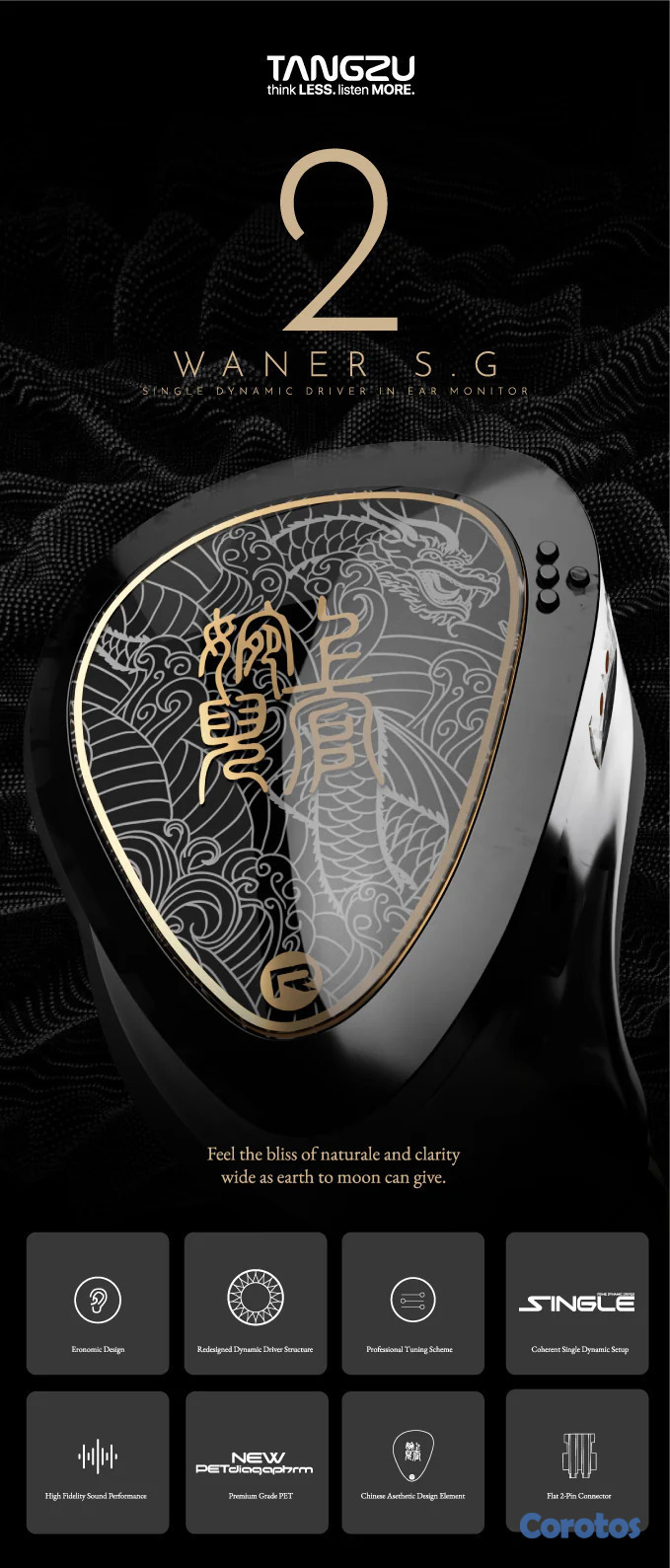 camaras y audio - Tangzu Wan'er 2 auriculares IEM 10mm DD jack 3.5mm y type C con Mic disponibles 7