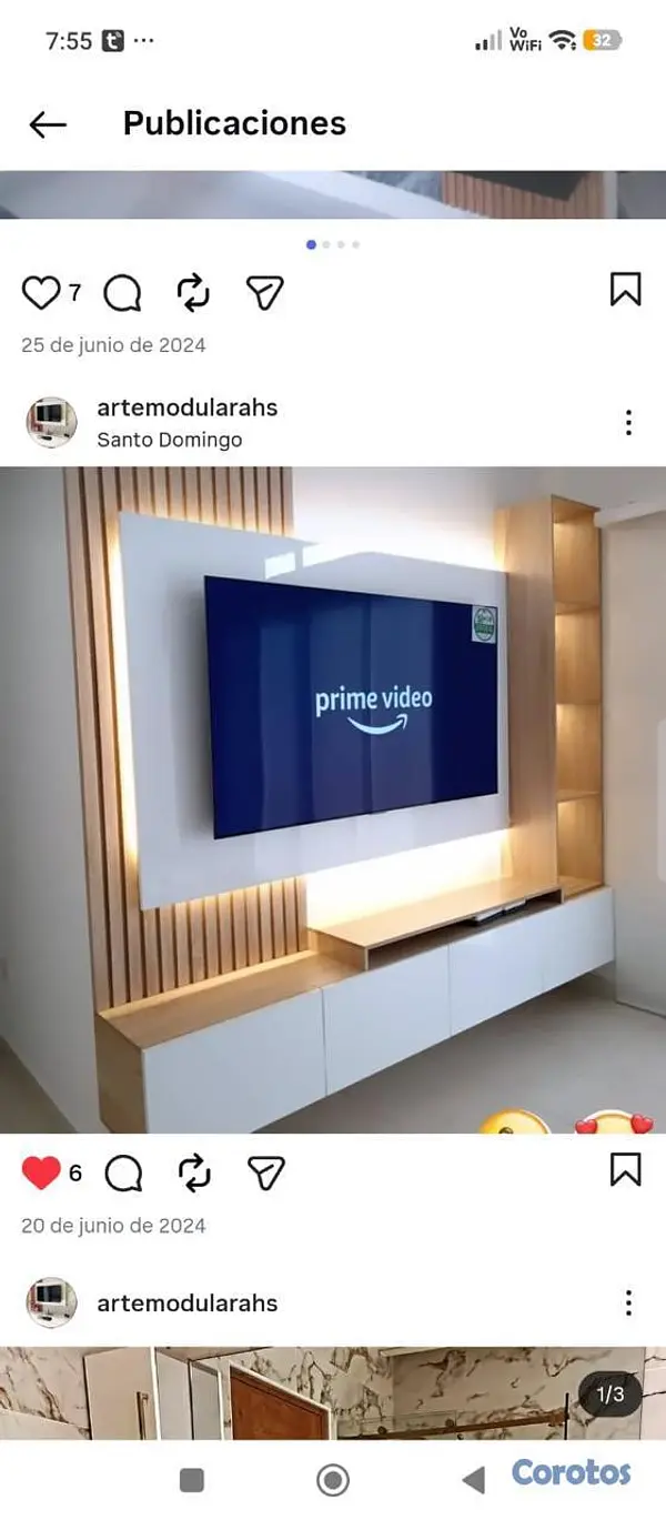 decoración y accesorios - Preciosos muebles para tv  9