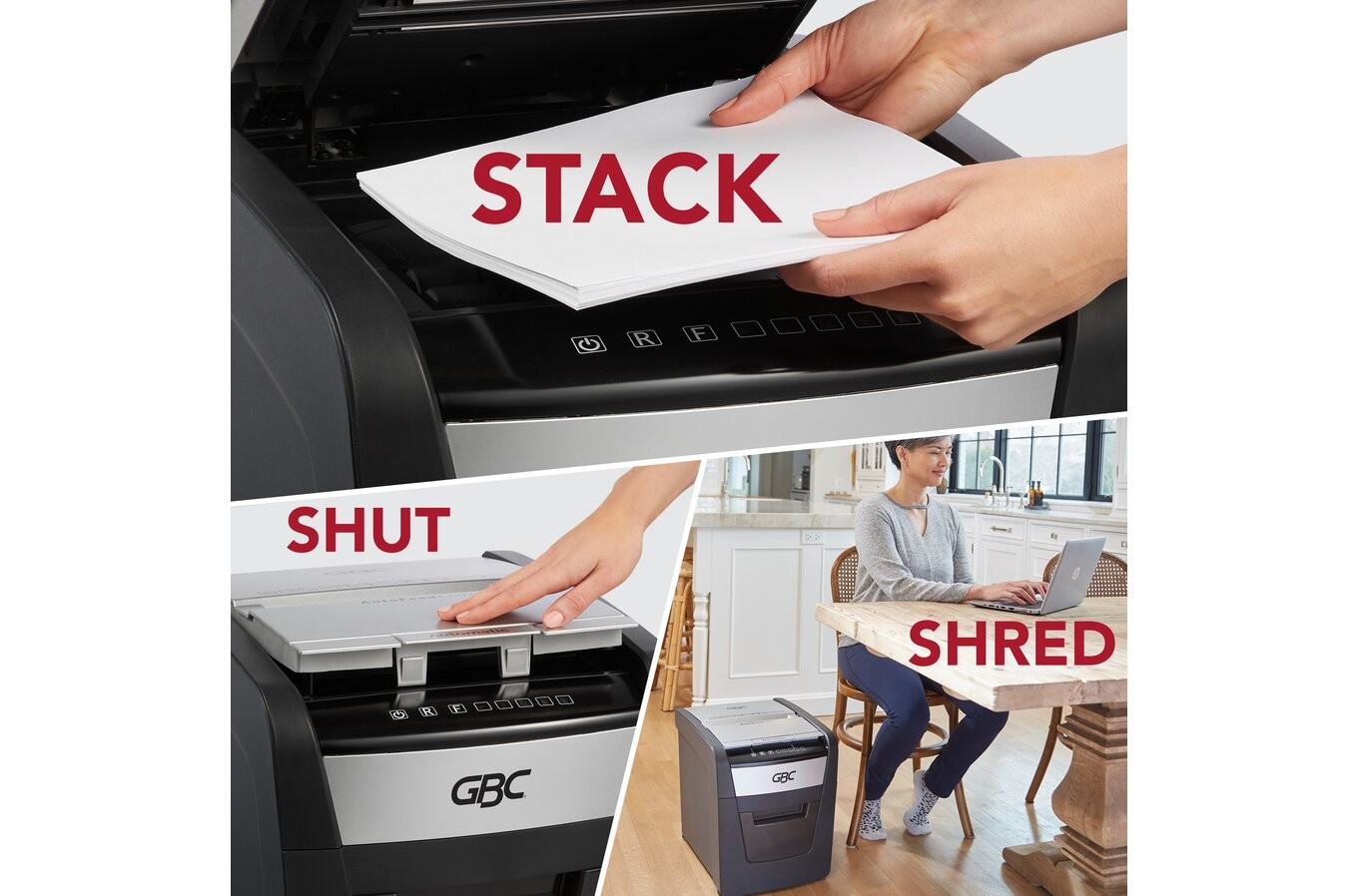 impresoras y scanners - Trituradora de papel,GBC  alimentación automática,  60 hojas 1