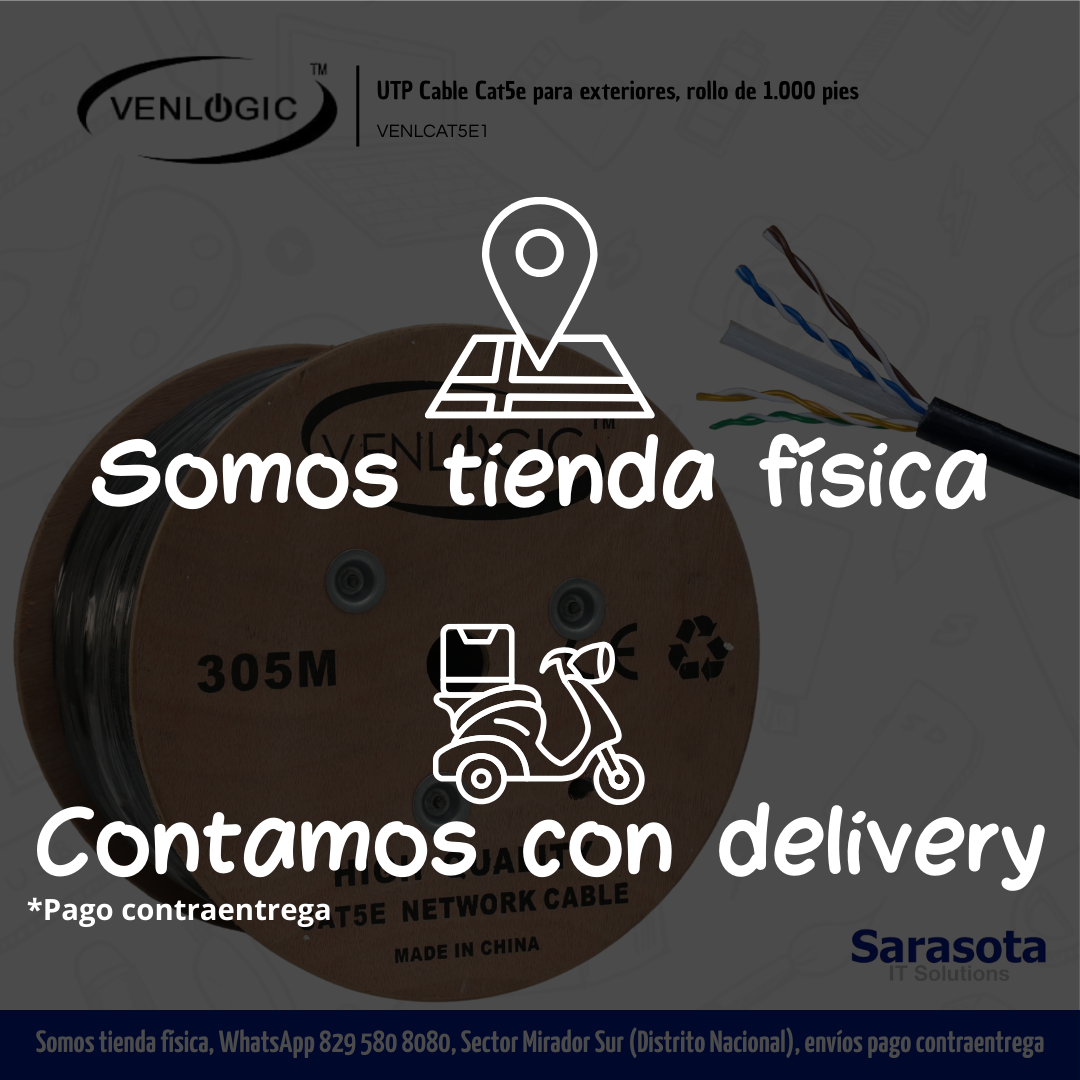 accesorios para electronica - Venlogic UTP CAT5e cable Venlogic de 1000 pies  1