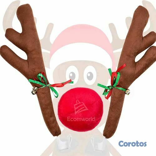 accesorios para vehiculos - 🔥🎅🛷CUERNOS DE RENO + NARIZ PARA CARRO 🚙🛷🎅🔥 8