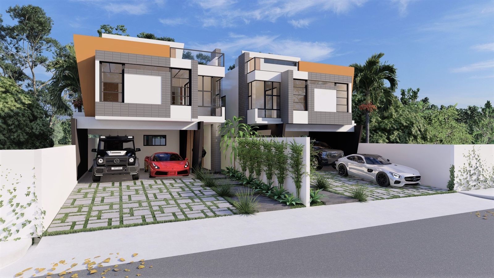casas - Casas grandes de 2 niveles, con patio y 4 parqueos (Leo-h) 0
