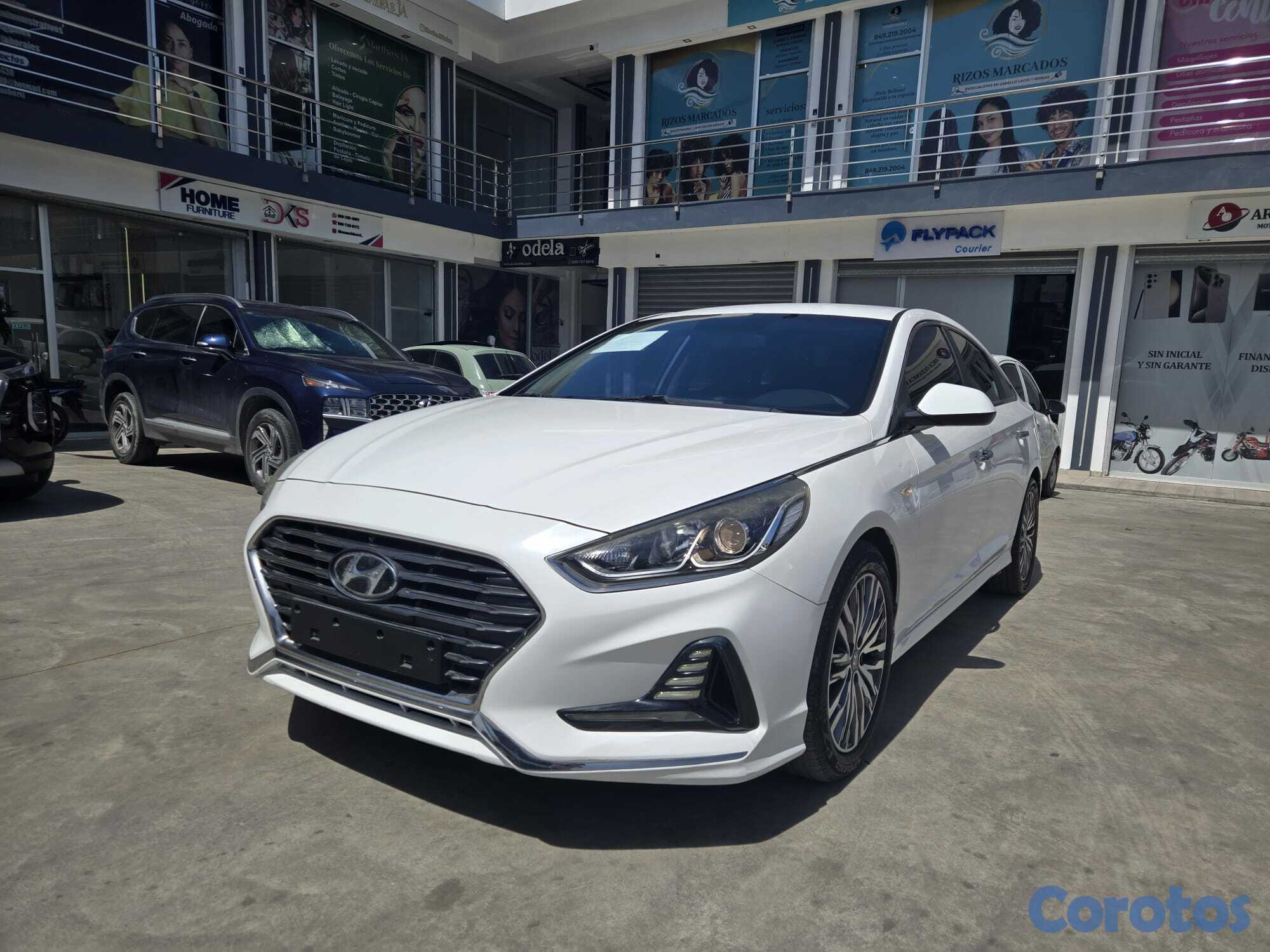 carros - HYUNDAI SONATA NEW RISE 2018 BLANCO GASOLINA 1