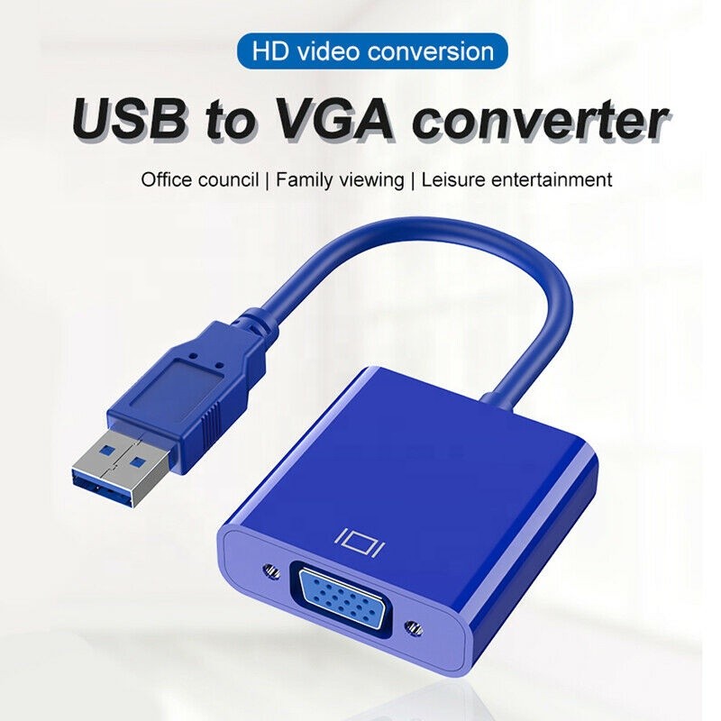 accesorios para electronica - Cable Adaptador USB a VGA 3.0  6