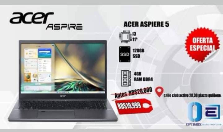 computadoras y laptops - 
"La Acer Aspire 5 es la inversión perfecta para una laptop confiable y eficient