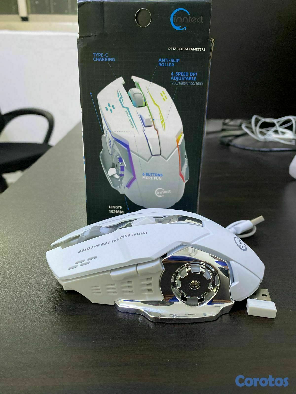 computadoras y laptops - MOUSE GAMING RECARGABLE RGB 2