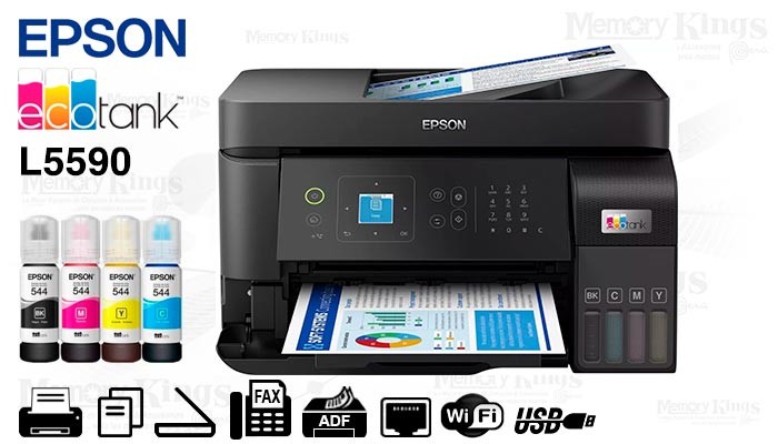 impresoras y scanners - multifuncional  Epson L5590 Ecotank Multifuncional Inalámbrica con WiFi Sistema 