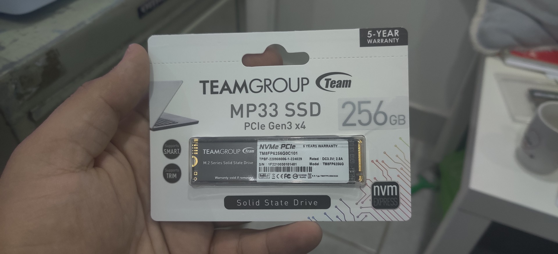 computadoras y laptops - Disco Duro M2 SSD Gen 3 256GB Team Group NUEVO