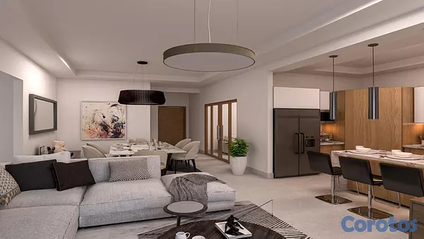 apartamentos - Venta apartamento en construcción con terraza -  Bella Vista, D.N. 2