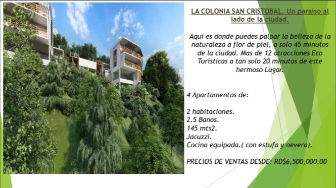 casas vacacionales y villas - Apartamentos de veraneo, Cambita San Cristóbal. 