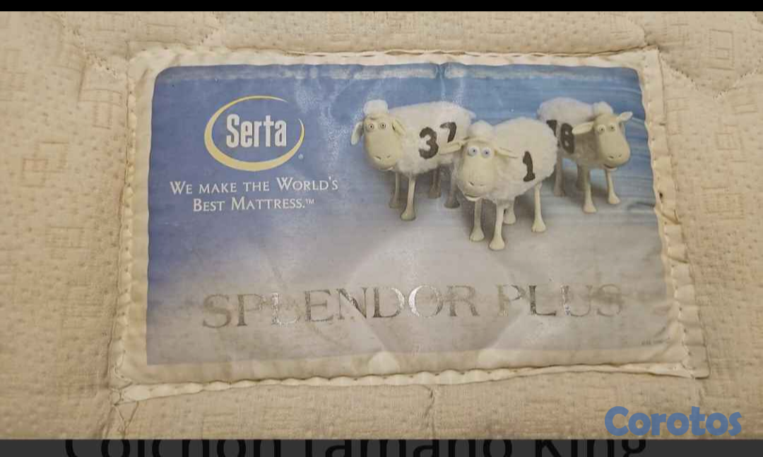 decoración y accesorios - Colchón serta tamaño King size 80x80  con base de  3