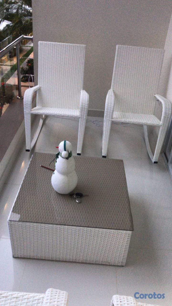 muebles y colchones - muebles en mimbres sintetico 5