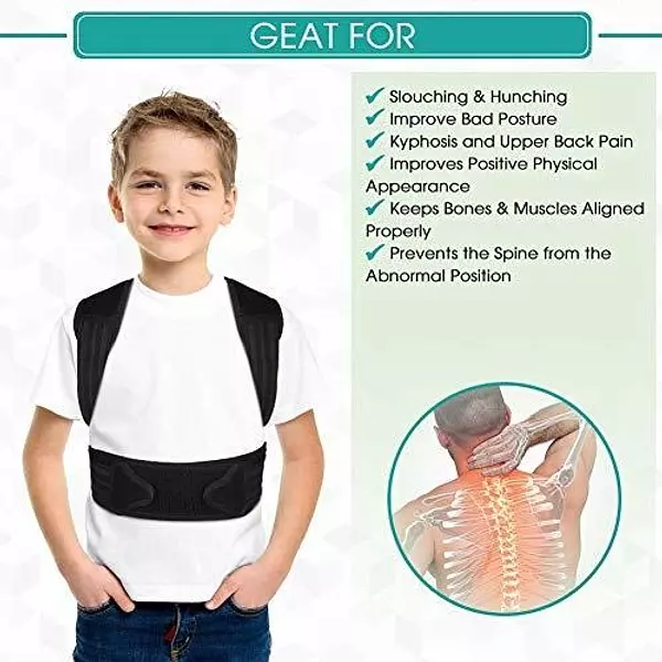 Salud y Equipamiento Médico - Corrector De Postura Para Niños Y Adolescentes, Ajustable. 4