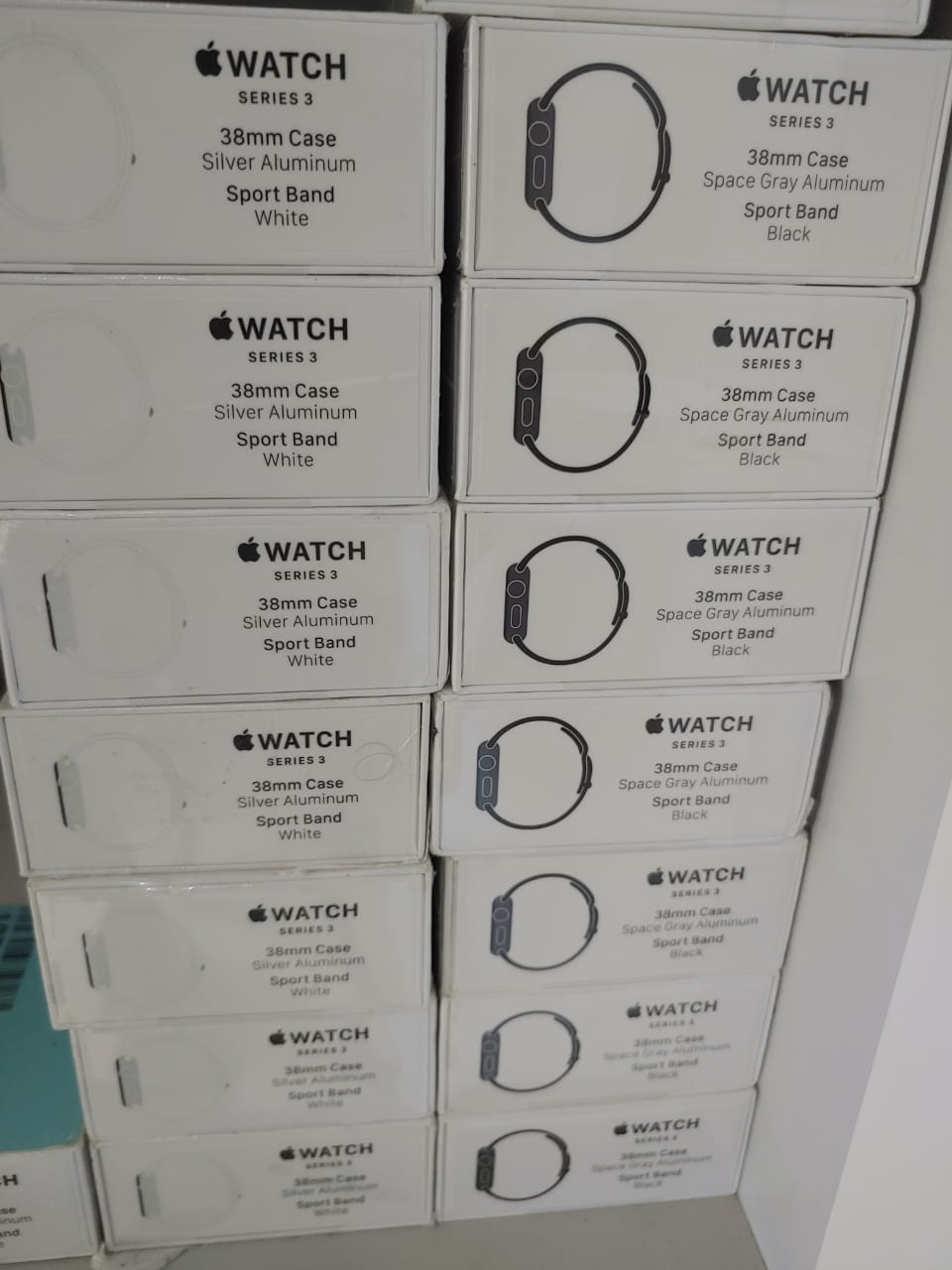 otros electronicos - Apple Watch Serie 3 38MM GPS Negro y Blanco Sellado