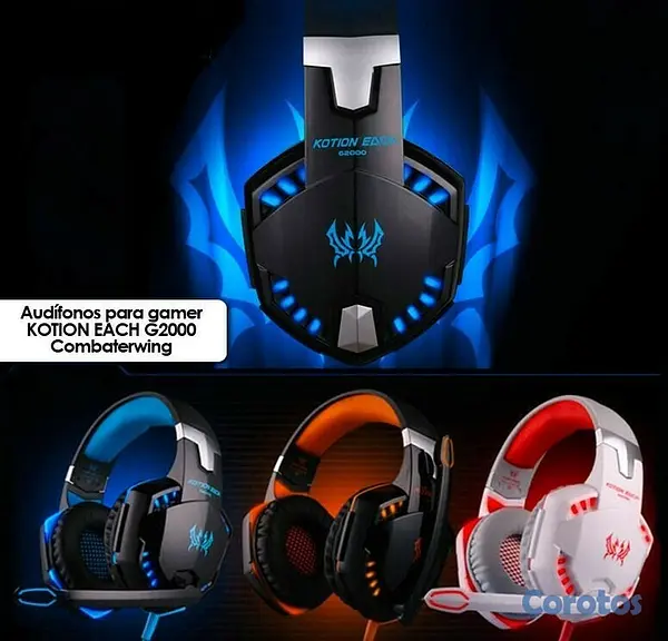 camaras y audio - Audifonos Gaming G2000 con cancelación de ruido 3