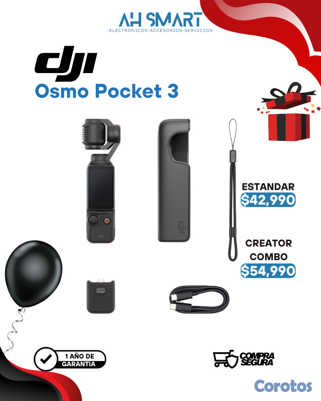 camaras y audio - DJI Osmo Pocket 3 (Solo, Creator Combo) Selladas