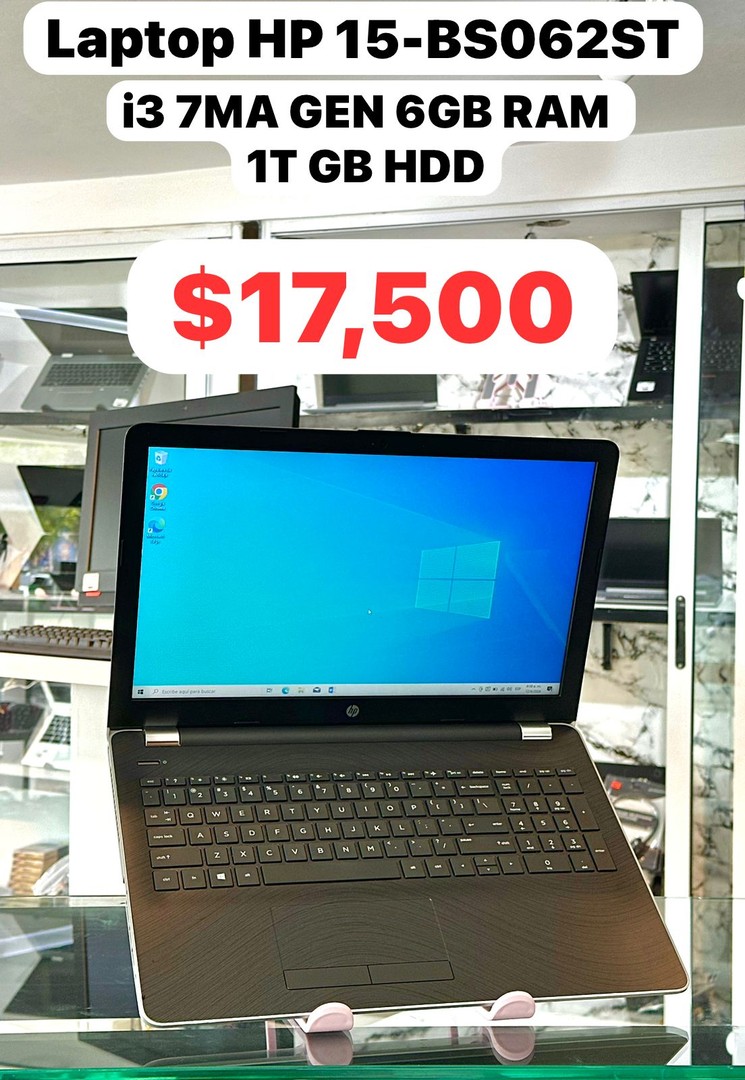 accesorios para electronica - Laptop hp 15-bs062st core i3 7ma 6GB Ram 1tB GB HDD 0