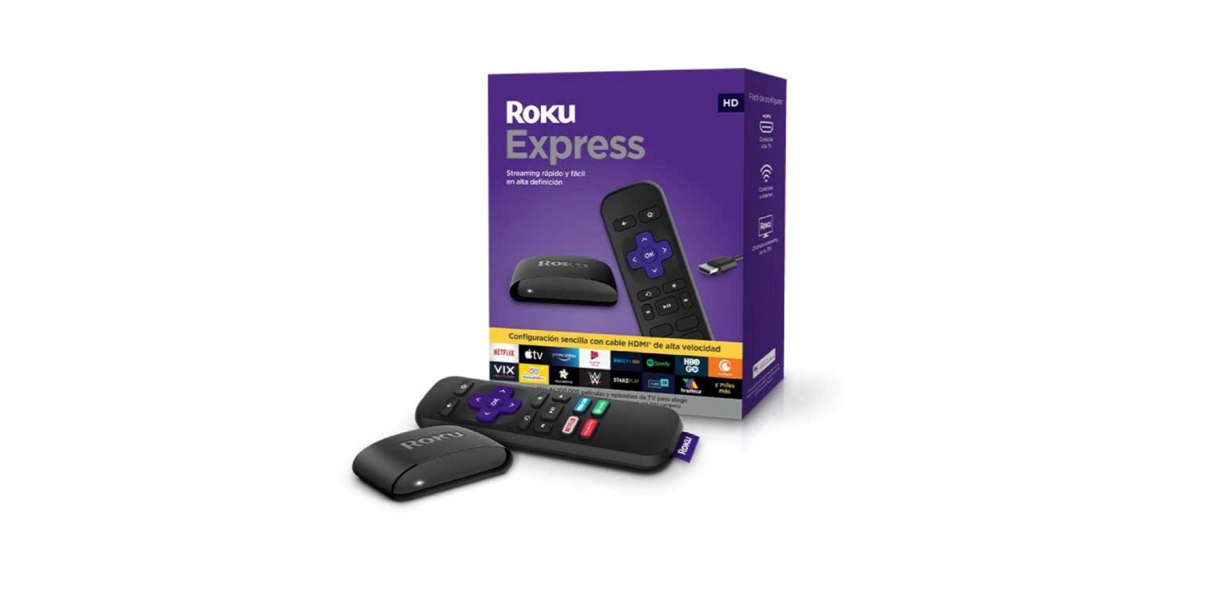 accesorios para electronica - Roku Express - convierte tu TV en smart TV. 0