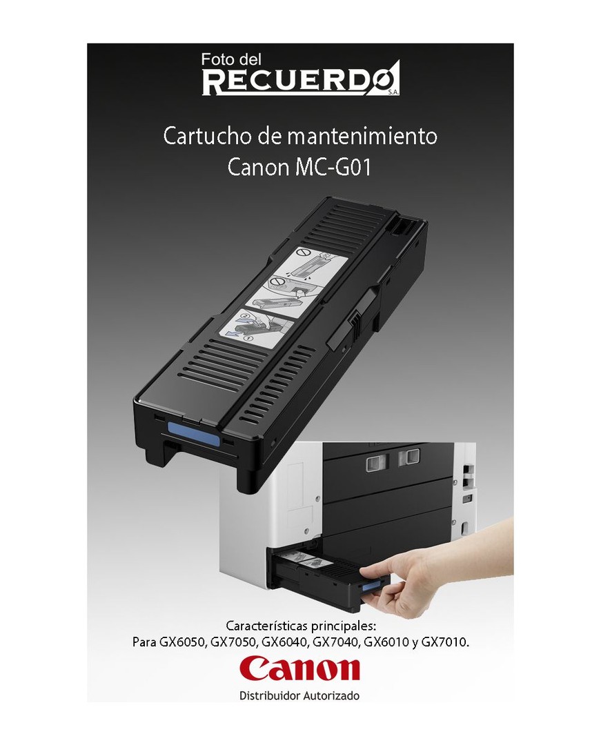 impresoras y scanners - CARTUCHO DE MANTENIMIENTO MC-G01 PARA IMPRESORAS SERIE GX