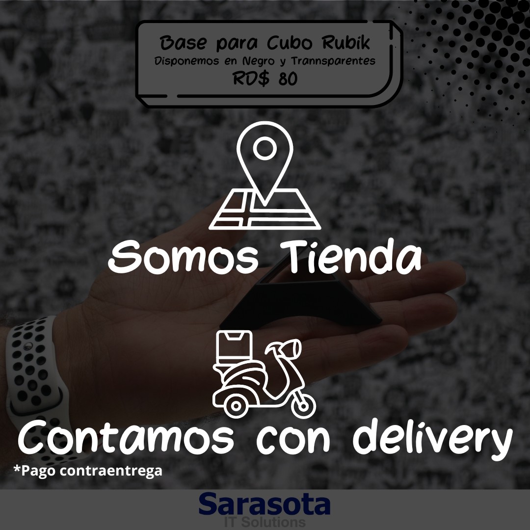 hobby y coleccion - Base para cubo de Rubik (Negro y Transparentes) 2