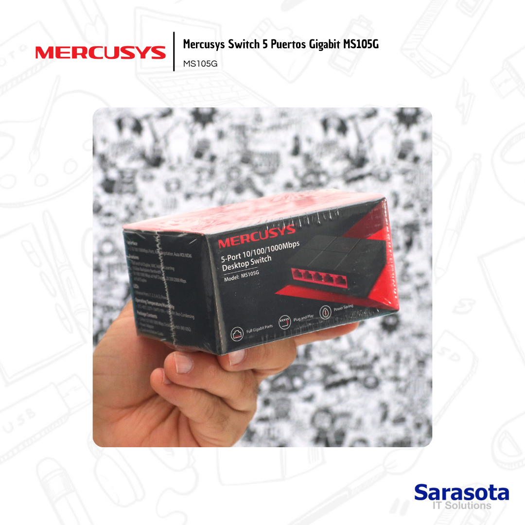 accesorios para electronica - Mercusys Switch 5 Puertos Gigabit MS105G MS105G 1