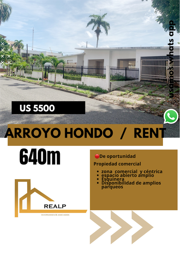 oficinas y locales comerciales - Propiedad comercial arroyo hondo
