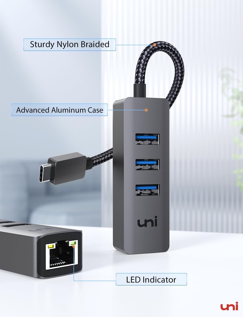 accesorios para electronica - ADAPTADOR USB-C A ETHERNET 4