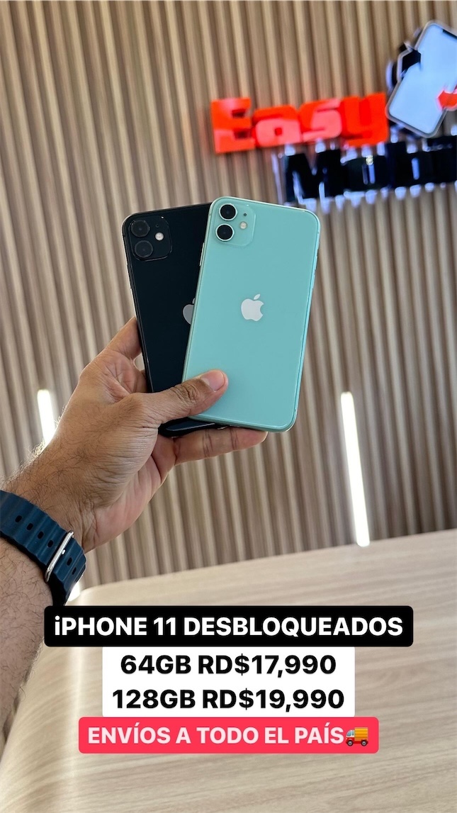 celulares y tabletas - iPHONE 11 DESBLOQUEADO 64GB/128GB 0