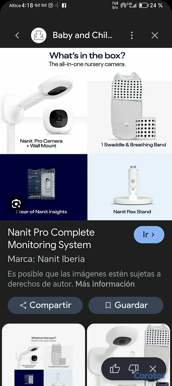 camaras y audio - Cámara para cuna de bebé  2